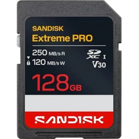 SANDISK EXTREME PRO SD UHS-I 128GB SD 250MB/S(R) / 120MB/S(W) (Espera 4 dias)-SX20 SANDISK EXTREME PRO SD UHS-I 128GB SD 250MB/S(R) / 120MB/S(W) (Espera 4 dias)