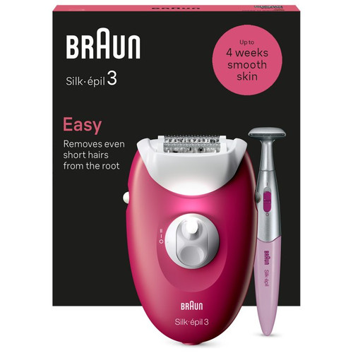 DEPILADORA BRAUN SILK-EPIL 3 SE3-202 CON CABLE 20-SX30 DEPILADORA BRAUN SILK-EPIL 3 SE3-202 CON CABLE 20