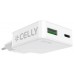 Celly Cargador  1 Usb-C 1 Usb- A 45w