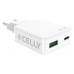 Celly Cargador  1 Usb-C 1 Usb- A 45w