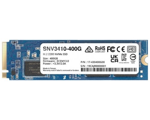 Synology SNV3410-400G SSD NVMe PCIe 3.0 M.2 2280