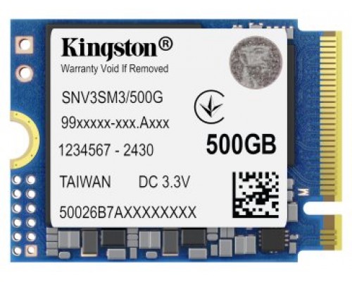 Kingston Technology 500G NV3 M.2 2230 NVMe SSD (Espera 4 dias)