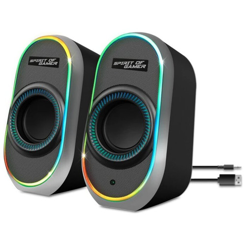 Spirit of Gamer Altavoz 2.0 FANATIC 500 RGB Black-IA25 Spirit of Gamer Altavoz 2.0 FANATIC 500 RGB Black