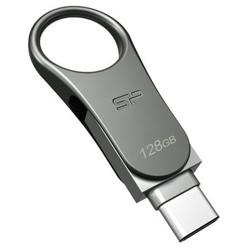 SP Lapiz USB C80 USB-C 3.2 128GB Dual Metalico-IA60 SP Lapiz USB C80 USB-C 3.2 128GB Dual Metalico