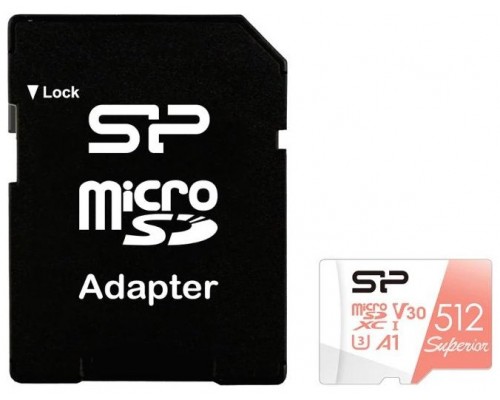 SP MicroSDXC 512GB Clase 10 V30 A1
