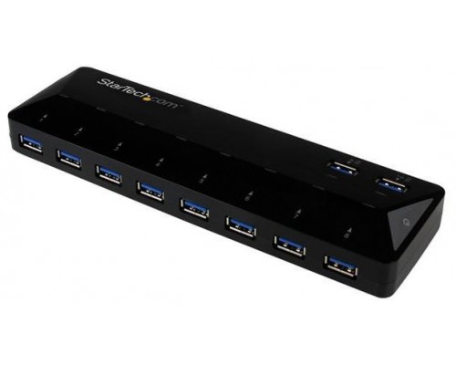 STARTECH CONCENTRADOR USB 3.0 10 PUERTOS HUB 1,5A