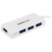 STARTECH HUB USB 3.0 EXTERNO 4 PUERTOS BLANCO