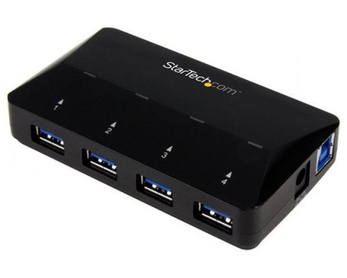 STARTECH CONCENTRADOR USB 3.0 4 PUERTOS HUB 2,4A