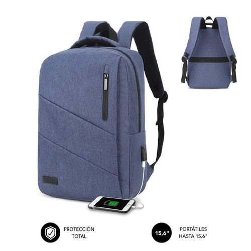 MOCHILA SUBBLIM CITY BACKPACK 15,6" BLUE-SX30 MOCHILA SUBBLIM CITY BACKPACK 15,6" BLUE
