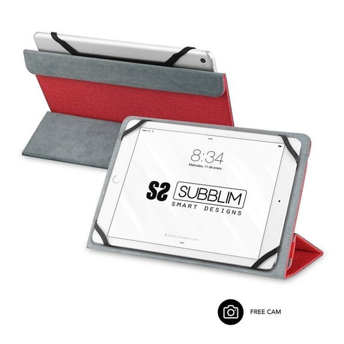 FUNDA TABLET SUBBLIM FREECAM CASE 10,1" RED