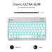 TECLADO SUBBLIM SMART BACKLIT BLUETOOTH RETROILUMINDO SILVER-SX30 TECLADO SUBBLIM SMART BACKLIT BLUETOOTH RETROILUMINDO SILVER