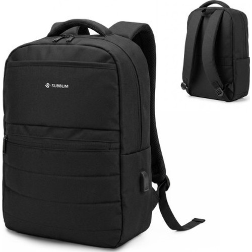 MOCHILA COMPACT BACKPACK 15.6"" NEGRO SUBBLIM (Espera 4 dias)-SX30 MOCHILA COMPACT BACKPACK 15.6"" NEGRO SUBBLIM (Espera 4 dias)