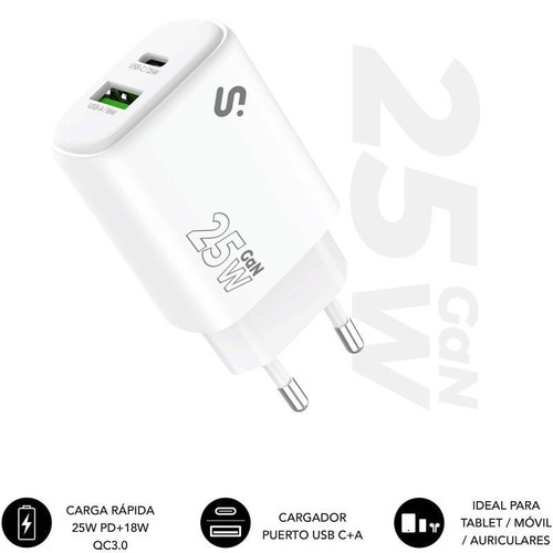 GAN 25W CHARGER USB C+A-SX34 GAN 25W CHARGER USB C+A