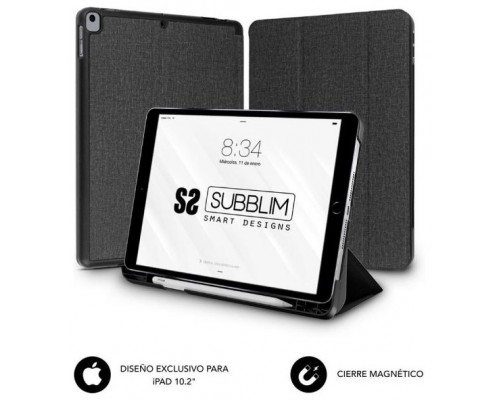 SUBBLIM FUNDA TABLET IPAD 10.2"" 9/8/7 Gen BLACK (Espera 4 dias)