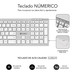 TECLADO SUBBLIM KEYBOARD BLUETOOTH PURE EXTENDED BLUETOOTH SILVER-SX30 TECLADO SUBBLIM KEYBOARD BLUETOOTH PURE EXTENDED BLUETOOTH SILVER