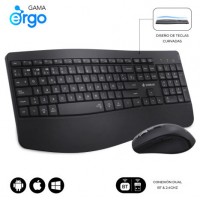 TECLADO + RATON OFFICE PROWAVE WIRELESS NEGRO SUBBLIM (Espera 4 dias)