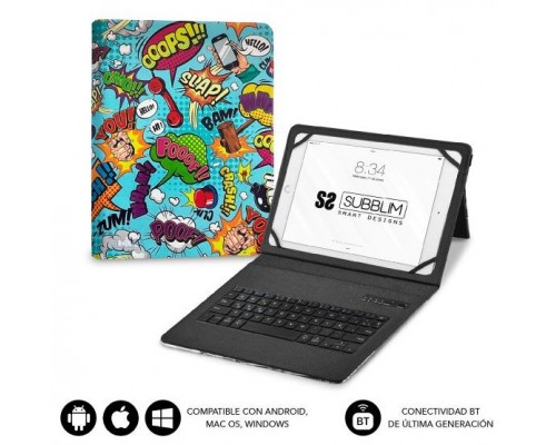 SUBBLIM Funda con Teclado Keytab Pro BT Trendy Comic (Espera 4 dias)