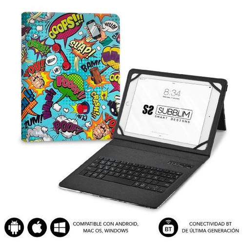 SUBBLIM Funda con Teclado Keytab Pro BT Trendy Comic (Espera 4 dias)-SX25 SUBBLIM Funda con Teclado Keytab Pro BT Trendy Comic (Espera 4 dias)