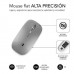 SUBBLIM Rat&oacute;n &Oacute;ptico Inal&aacute;mbrico 2.4G y Bluetooth Dual Flat Mouse Recargable Plateado (Espera 4 dias)
