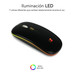 RATON SUBBLIM LED DUAL FLAT RGB BLACK BLUETOOHT BATERIA RECARGABLE