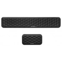 SUBBLIM Pack ERGO AIRPADDING Negro, Reposamu&ntilde;ecas Teclado + Rat&oacute;n, Espuma viscoel&aacute;stica 65 D, Tejido AirMesh transpirable, Base antideslizante, Dise&ntilde;o ergon&oacute;mico para oficina y gaming (Espera 4 dias)