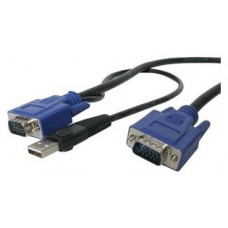 STARTECH CABLE KVM 2 EN 1 4.6M