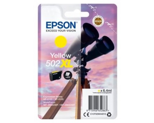 CARTUCHO EPSON 502XL AMARILLA 6.4ML 470PG