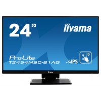 MONITOR IIYAMA 24"(T2454MSC-B1AG) NEGRO  (SIN BORDE) PCAP 10-POINTS TACTIL, ANTI GLARE COATING, 1920 X 1080, IPS-PANEL, SLIM BEZEL, SPEAKERS, VGA, HDMI, HEIGHT ADJUST., 250 CD/M², USB 3.0-HUB (2XOUT), 1000:1 , 5MS, USB TOUCH INTERFACE (Espera 4