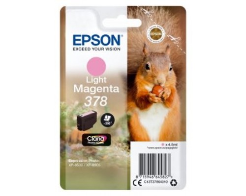 EPSON Singlepack Light Magenta 378 Claria Photo HD Ink con RF