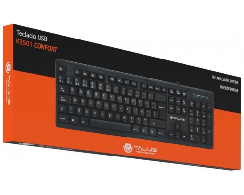 Talius teclado KB-501 confort black USB