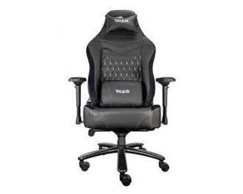 Talius silla Mamut gaming negra/gris 4D, Frog, base metal, ruedas nylon, hasta 170kg