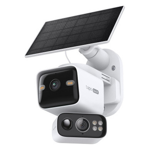 TP-LINK TAPO C645D KIT SOLAR-POWERED DUAL-LENS PAN/TILT SECURITY CAMERA KIT SPEC:2K 3MP(2304×1296)&2K 3MP(2304×1296), 2.4 G&5GHZ, 10000MAH RECHARGEABLE LITHIUM-ION BATTERY, SOLAR PANEL(5.2V, 2.5W) (Espera 4 dias)-SX20 TP-LINK TAPO C645D KIT SOLAR-POWERED DUAL-LENS PAN/TILT SECURITY CAMERA KIT SPEC:2K 3MP(2304×1296)&2K 3MP(2304×1296), 2.4 G&5GHZ, 10000MAH RECHARGEABLE LITHIUM-ION BATTERY, SOLAR PANEL(5.2V, 2.5W) (Espera 4 dias)