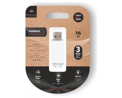 PENDRIVE TECH1TECH-BASIC WH 16GB