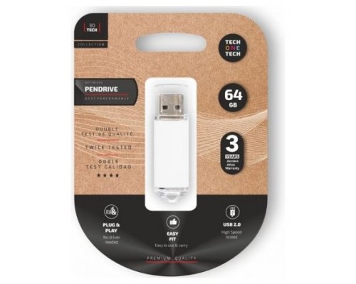 PENDRIVE TECH1TECH-BASIC WH 64GB