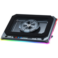 CONCEPTRONIC THYIA03B Base de refrigeracion para portatiles gaming con ventilador tipo turbina, Hub USB, RGB, espuma sellada y soporte para movil THYIA03B Turbo-IR25 CONCEPTRONIC THYIA03B Base de refrigeracion para portatiles gaming con ventilador tipo turbina, Hub USB, RGB, espuma sellada y soporte para movil THYIA03B Turbo