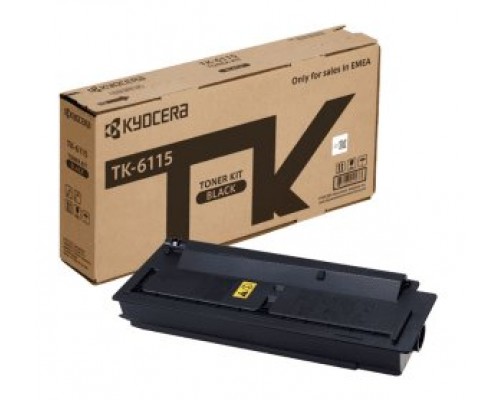 KYOCERA CARTUCHO DE TÓNER NEGRO (1T02P10NL0, TK-6115) ECOSYS M4125/M4132idn(15K)