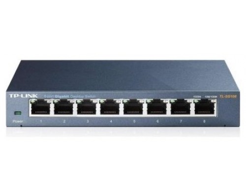 Switch No Gestionable Tp-link Sg108 8p Giga Carcasa