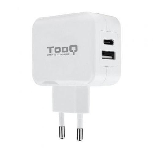 CARGADOR USB TOOQ TQWC-2S02WT USB-C+USB-A 4.8A (27W)