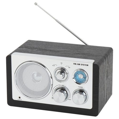RADIO DENVER DE DISE&Ntilde;O MODERNO NEGRA