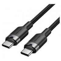 CABLE USB-C A USB-C 3A 2 M NEGRO VENTION (Espera 4 dias)