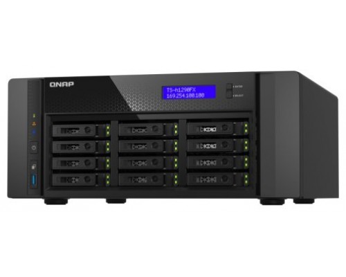 QNAP TS-h1290FX NAS Torre Ethernet Negro 7232P (Espera 4 dias)