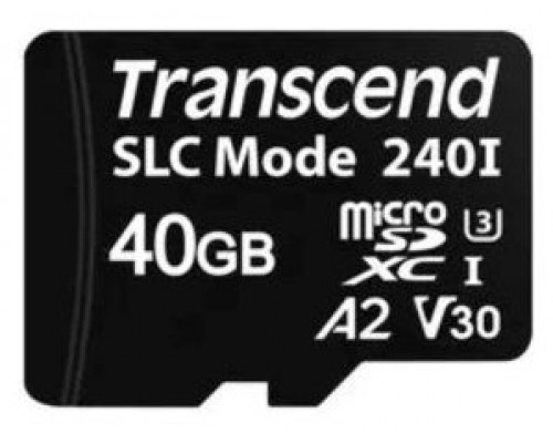 MEMORIA SD MICRO 40GB CLASE 10 TRANSCEND UHS-I U3