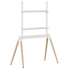 SOPORTE DE SUELO GEMBIRD PARA TV 55" - 86" BLANCO/MADERA-SX30 SOPORTE DE SUELO GEMBIRD PARA TV 55" - 86" BLANCO/MADERA