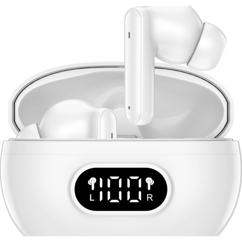 AURICULARES BLUETOOTH DENVER INALAMBRICOS CON ENC (4 MICROFONOS) BLANCO-SX30 AURICULARES BLUETOOTH DENVER INALAMBRICOS CON ENC (4 MICROFONOS) BLANCO