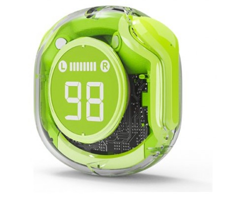 AURICULARES GEMBIRD TWST-01-G TRANSPARENTES VERDE BT