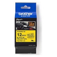 BROTHER Cinta laminada Amarillo / negro (Flexibles) 12mm