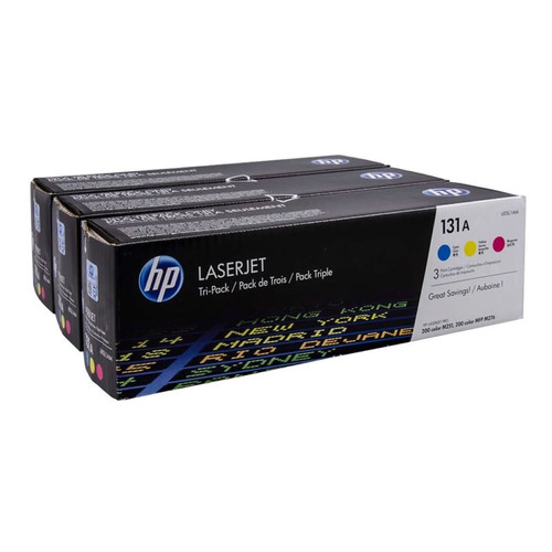 HP n&ordm;131A Pack 3 Toner Cian/Magenta/Amarillo
