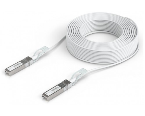 UBIQUITI UPLINK CABLE, SFP28 TO SFP28, PVC, WHITE, 30 M