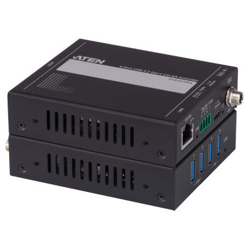 ATEN EXTENSOR USB 3.0 POR CAT 6A DE CUATRO PUERTOS (HASTA 100 M) (UCE33100-AT-B) (CP5) (Espera 4 dias)