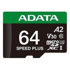 ADATA Speed Plus microSDXC UHS-I 64GB U3 V30 A2-IA20 ADATA Speed Plus microSDXC UHS-I 64GB U3 V30 A2